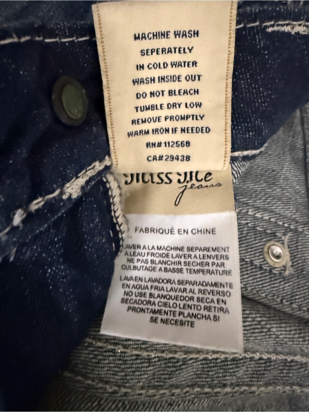 Miss Me Dark Blue Embellished Flare Jeans Sz 29” Jr | FAIR UC - Picture 10 of 10